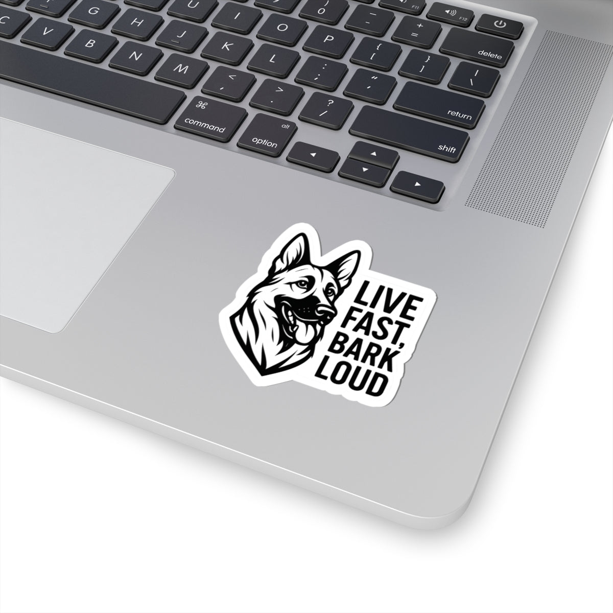 German Shepherd Stickers - Live Fast Bark Loud, Dog Lover Sticker, Pet Owner Gift, Decal